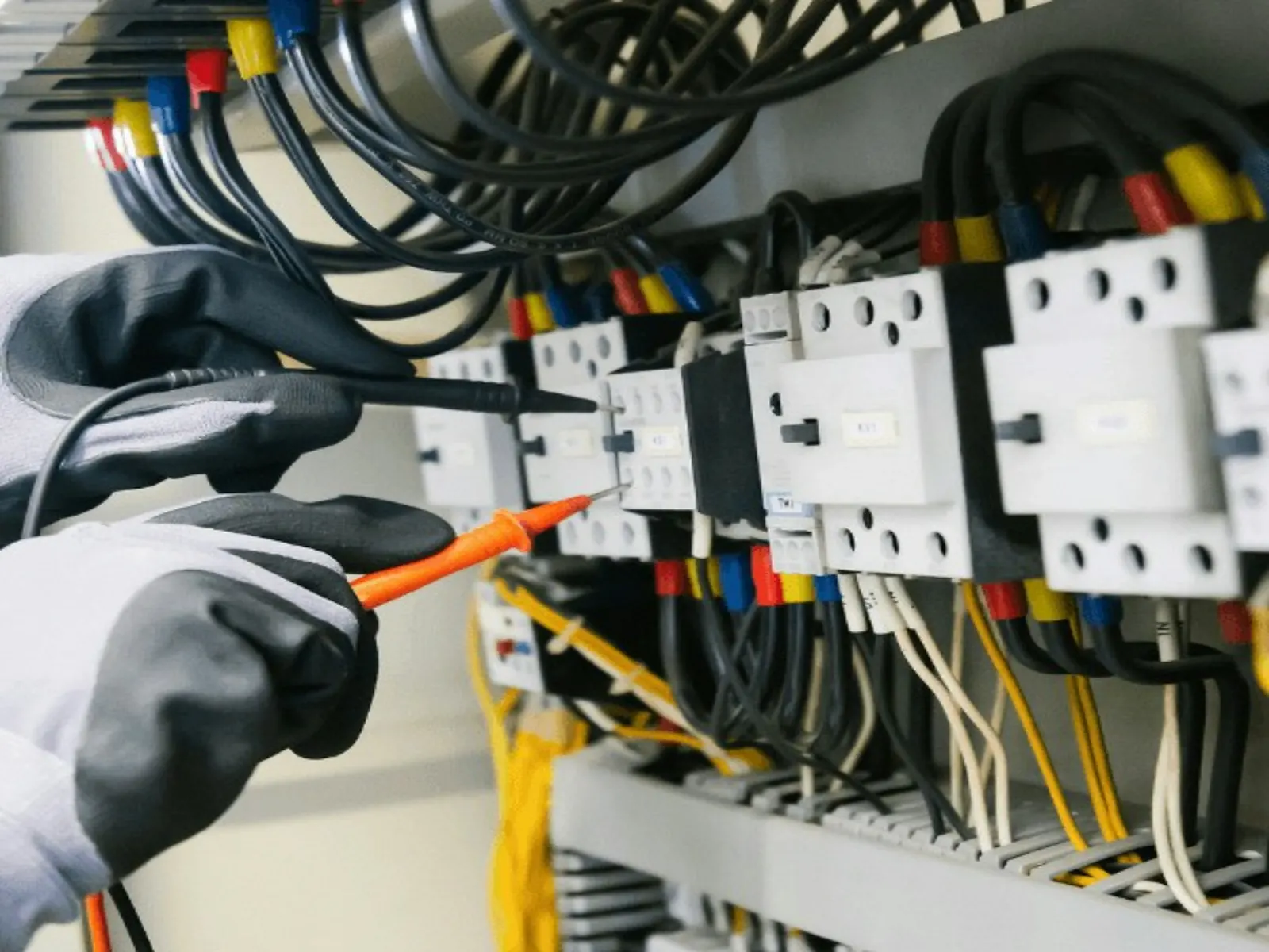 Electrical panel work shown as representative system-planning context