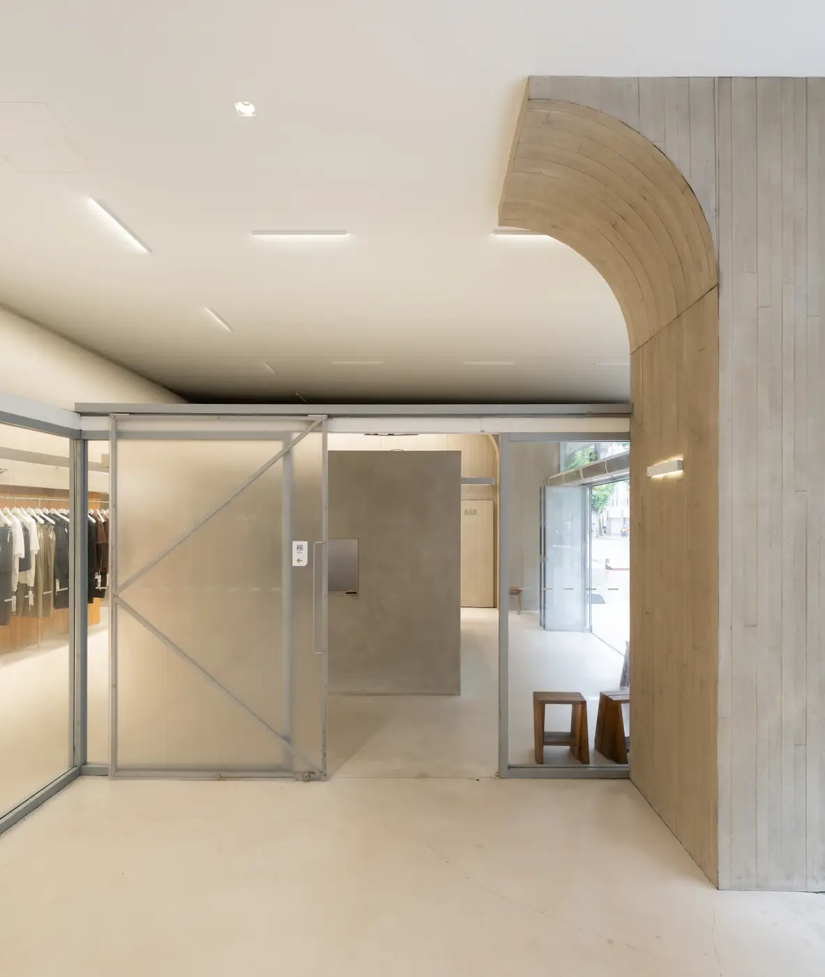 Restrained retail interior shown as a representative commercial setting