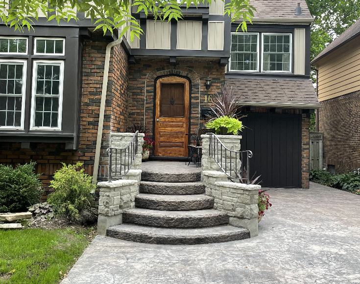 Professional stonework project showcasing LancasterFBC's craftsmanship